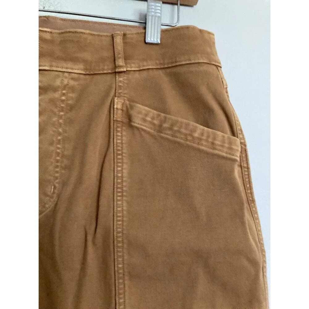 SPANX Utility Pull On Pants XL Cotton Blend Brown